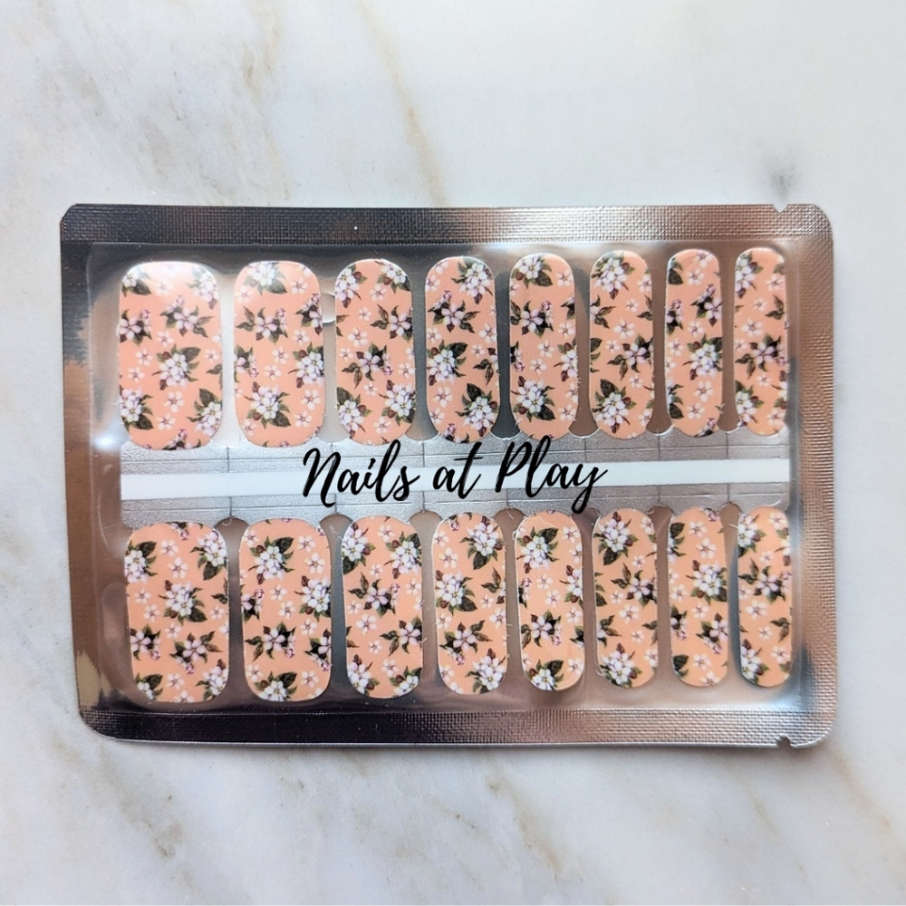 5 for $15 Nail Wraps- Dogwood Dream - Picture 1 of 5